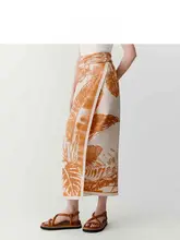 春季用シルクカシミヤ印花ストール【女性用・140サイズ・軽やかさ】