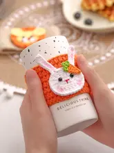 手編みウール製カップスリーブ【耐熱・保温・ガラスカップ用】