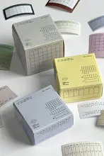 手帳用付箋 マスキングテープ 日週月間スケジュール 習慣化 自己管理 チェック 剥がせる 手帳デコ メモステッカー「flagg」