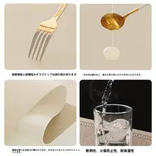 防水加工のラウンドテーブル用テーブルクロス【高級感・防油・カジュアルデザイン】