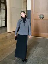 Vネックニットウェア【ラムウー  ル使用・ラペルデザイン・極上の柔らかさ】