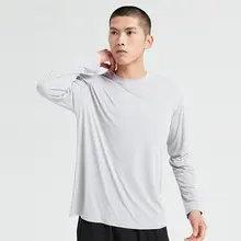 UPF50+ 吸湿速乾長袖スポーツTシャツ【メンズ・夏用・ゆったりフィット・ランニング・トレーニング】