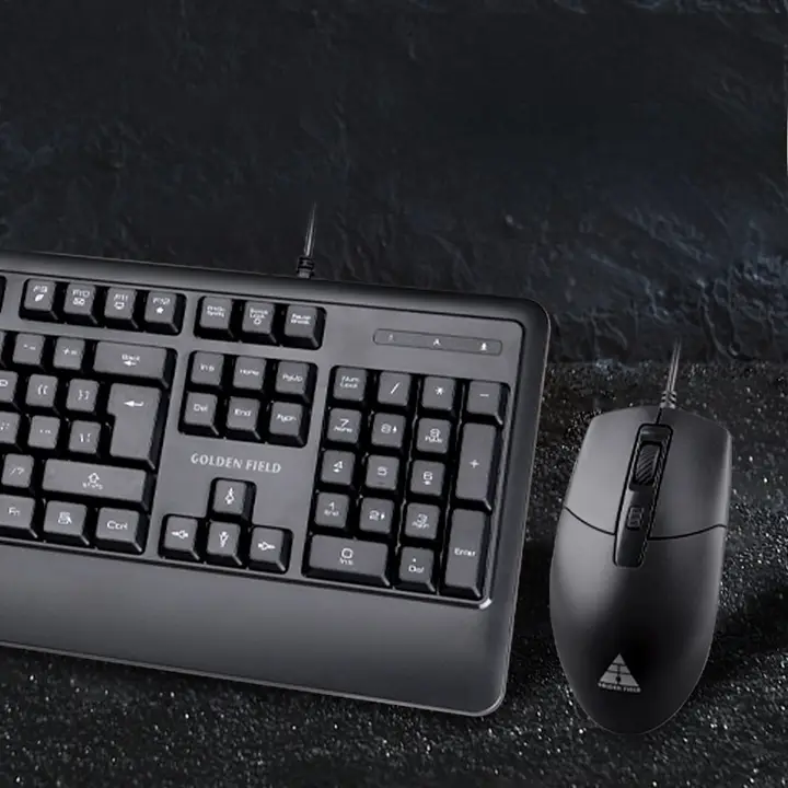 金河田 KM019 USB有線キーボード＆マウスセット【デスクトップ・ノートパソコン用】