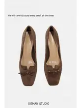 春秋用ブラウンスエードハイヒール【通勤・ポインテッドトゥ・シンプルデザイン】