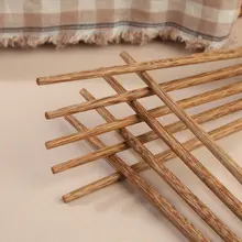 無塗装のハコヤシの箸10膳セット【家庭用・天然木製】