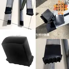 防音・滑り止め付き厚手ラバー製テーブル脚カバー【スクエア・耐摩耗】