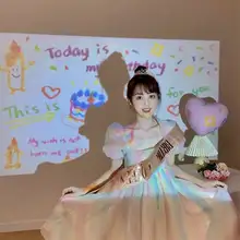 プロジェクターライト 撮影背景 女の子 誕生日 デコレーション インスタ映え 雰囲気 バースデーグッズ おしゃれ 空間演出
