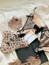 ファッションレース女性用三角パンティ【セクシー・透け感・調節可能なストラップ】