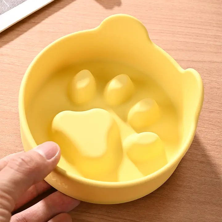 hipidog 防打翻設計のペット用スローフードボウル【犬猫兼用・水飯用】