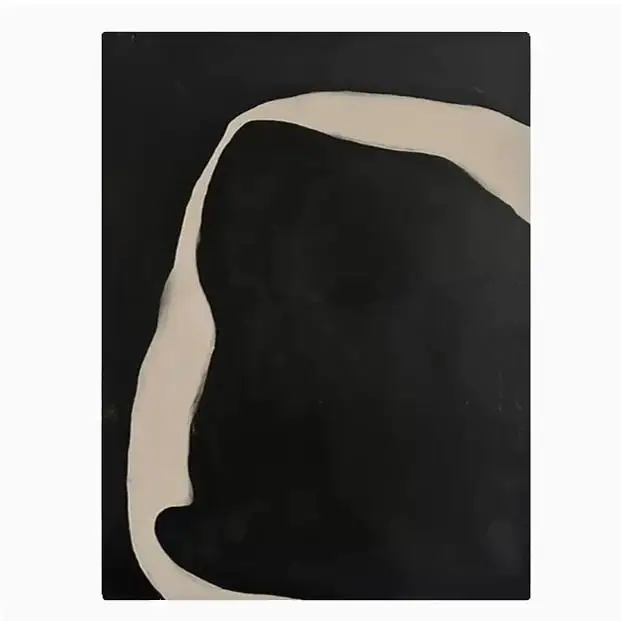 抽象的なモノクロ装飾画：現代的ミニマリズム壁掛けアートの使い方と特性