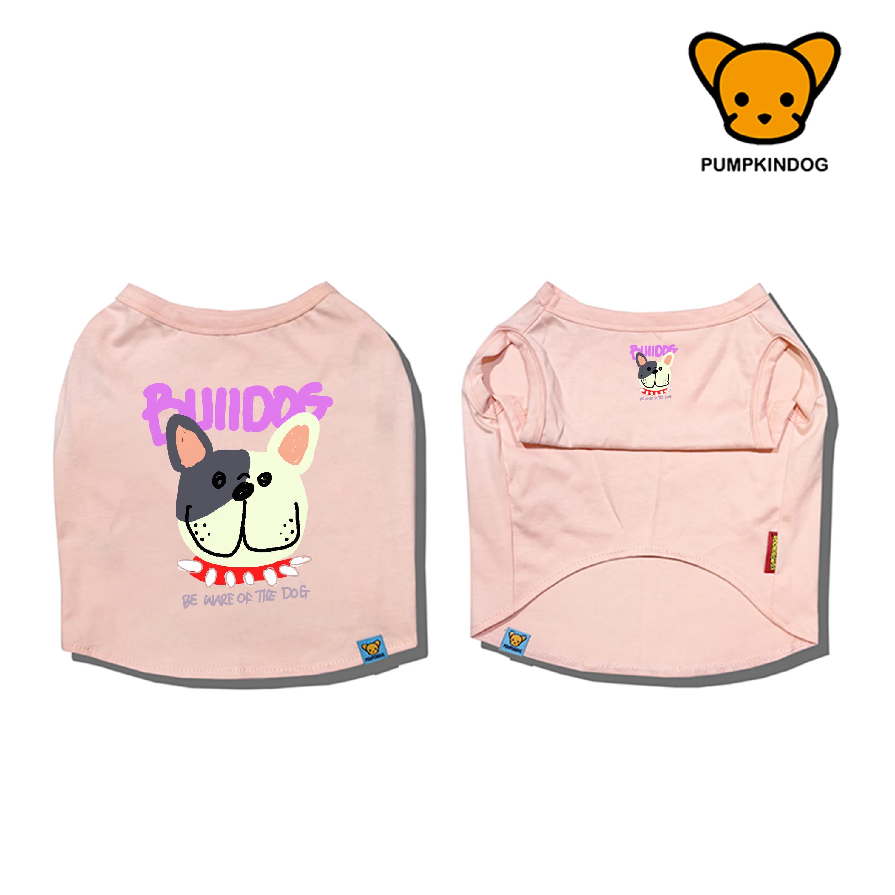 ペット用綿製犬服 PUMPKINDOG ブレンドバルーン シンプルデザイン 通気性とサイズ対応ガイド