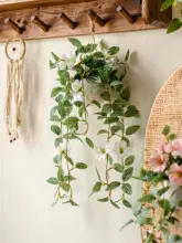 リアルなデコレーション！吊り下げ式の観葉植物【擬似の花・インテリア用】