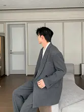 スタイリッシュなウール製メンズジャケット【カジュアル・休暇用・ブレザー風】（セットアップ対応）