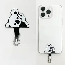 回転式金属クリップ付きスマホストラップ【牛津布・薄型・頑丈な固定具】