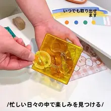 透明積み木型貯金箱【硬貨・紙幣収納可能・子供から大人まで】