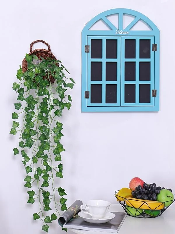 韓国インテリアを再現｜カフェ風部屋の作り方　リアルな壁掛け植物で空間の呼吸感を創る