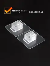 穴あけ不要のガラス棚用固定ブラケット【粘着式・収納に最適】