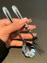 304ステンレス製 ローマスタイルのスプーンとフォーク【軽量・高級感・美しいデザイン】（セットアップ対応）