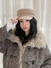 秋冬用のファッション八角形キャップ【極上の柔らかさ】