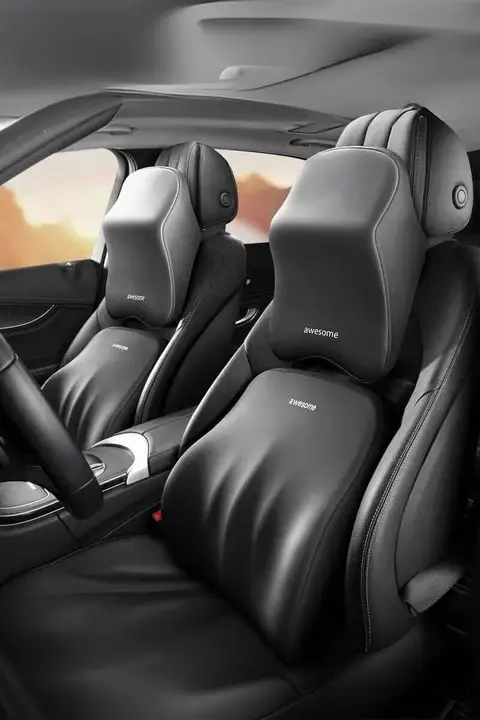 車用メモリーフォーム腰枕【快適なサポート・ラウンドデザイン】