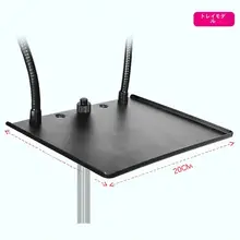 多機能スマホスタンド【二台同時使用・回転マイクホルダー付き・三脚用アクセサリー】