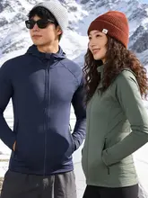 男女兼用 アウトドア用フリースフード付きジャケット【保温・長袖・登山・ハイキング用】