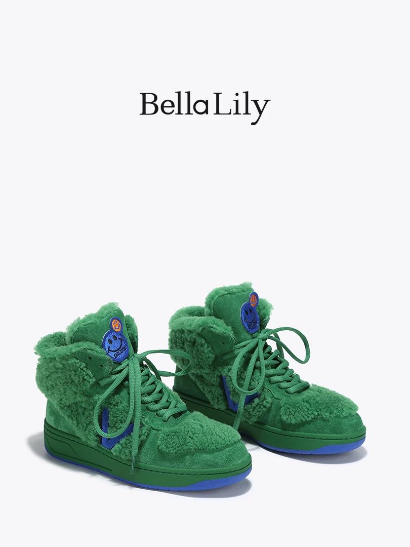 ファッショントレンドの中心に立つブランド選びは？Bella Lilyの春の新作ウール高筒スニーカーが答えを示す