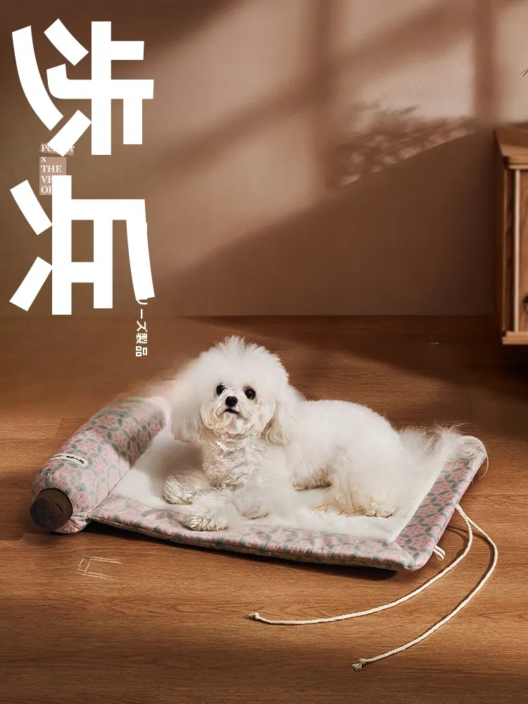 冬用小型犬用加厚ドッグベッド：寒さ対策に最適な保温設計と快適なサイズ