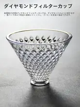 V60ハンドドリップコーヒーセット【耐熱強化ガラスシェアポット・家庭用・ダイヤモンドフィルター付き 】