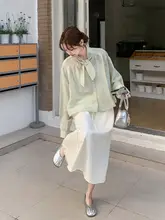 2点セット レディース ベスト ワンピース スカート オフホワイト 秋 フレンチスタイル きれいめ 上品 フェミニン