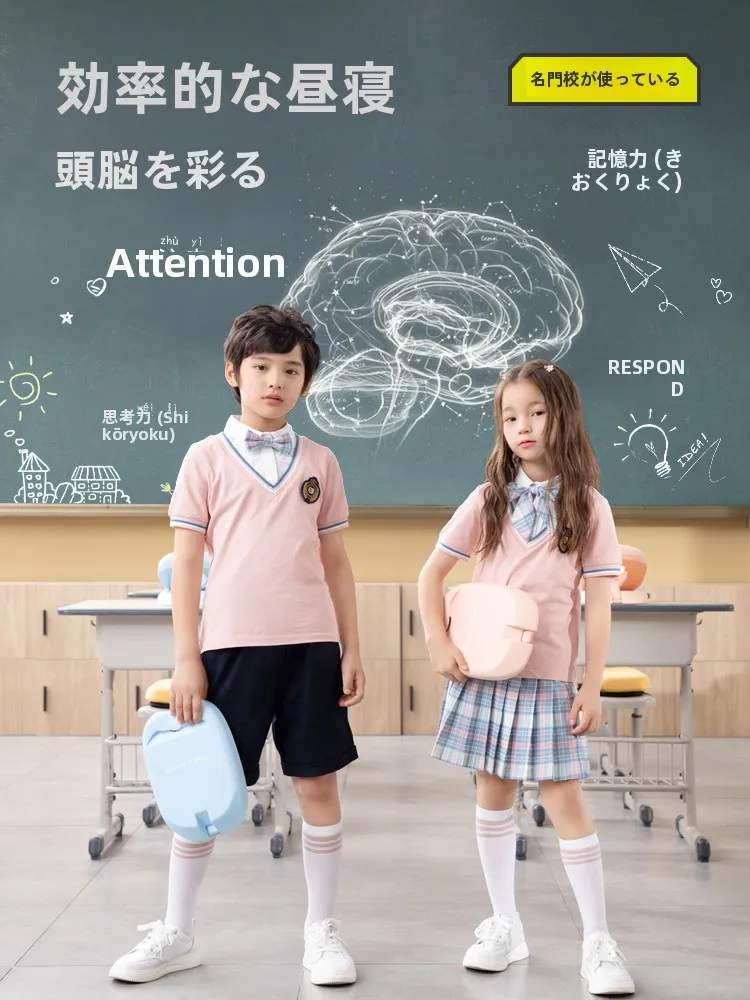 小学生向け昼寝用抱き枕：快適な午睡体験を実現する異形デザインのアイスシルクジャケット付き製品