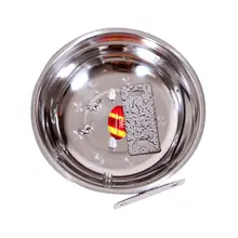 ペット用犬食器【固定可能なスタンド付き・厚みと深さのあるステンレス製・取り付け式】