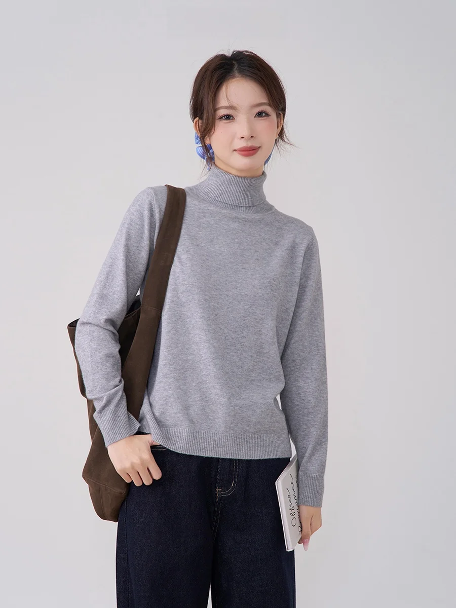 冬用 高級感のあるハイネックニットインナー【女性用・スリムフィット】 カーゴパンツ レディースの冬用インナーとして最適