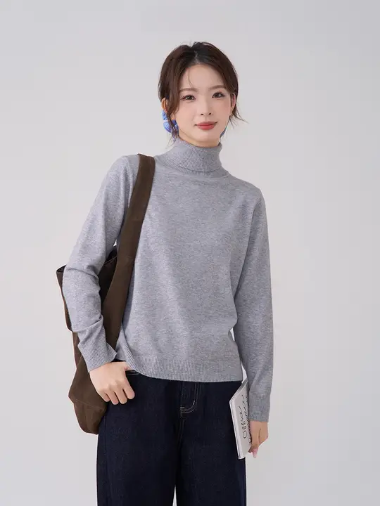 冬用 高級感のあるハイネックニットインナー【女性用・スリムフィット】