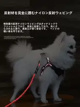 犬用胸部ハーネス付きリード【トイプードル・コーギー・フレンチブルドッグ対応・小型・中型犬用】