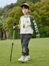男の子用春のスポーツパンツ【束脚デザイン・スタイリッシュ】