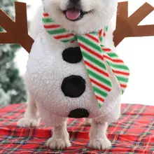 クリスマス用 雪だるまデザイン ペット服【犬猫用・冬用・写真撮影向け】