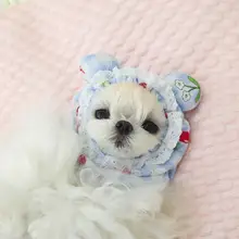 ペット用 犬用ヘッドアクセサリー【マルチーズ・ヨークシャ・シーズー用・食事用・防汚・かわいい弾力ヘアバンド】