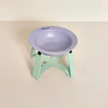 ペット用セラミックボウル【猫用・犬用・飛行機型・防倒れ設計・水や餌用】