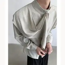 リボンデザインの長袖シャツ【メンズ・高級感あるスタイル・個性的なデザイン】
