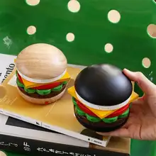 裏面が見えるハンバーガー万年カレンダー【贈り物・創造的なデザイン】（セットアップ対応）