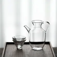 小さなポット サービスカップ フィルター 茶器 花茶カップ 耐熱ガラス