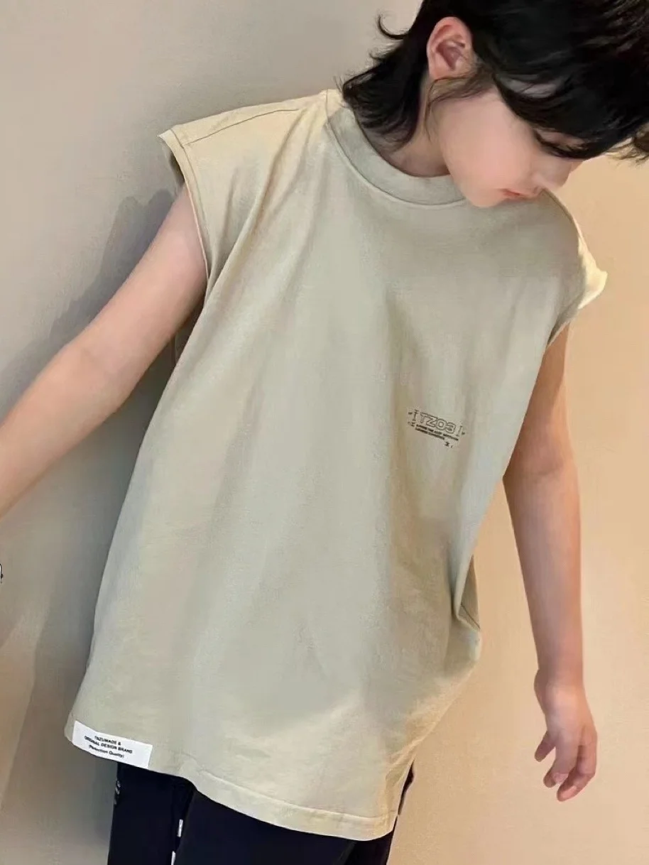 6月生まれ 肌着 おすすめ：子供用ノースリーブTシャツ【夏用・おしゃれ・男女兼用】