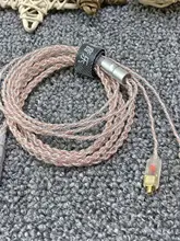 4本撚り 銀メッキイヤホンアップグレードケーブル【MMCX着脱式・柔らかい・HIFIオーディオ・マイクなし・3.5mm  】