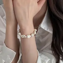 バロックパールブレスレット【女性用・洗練されたデザイン・上品なアクセサリー】