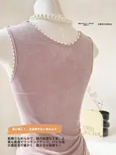 保温レース付きボディシェイパー【女性用・軽量・冬用・タンクトップ・ヒート効果】
