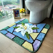 トイレ用マット 防滑 吸水 カートゥーンデザイン