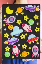 DIY布製海底世界の手作りキット【A4サイズ・モンスタークリエイティブ・子供向け】