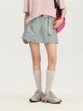軽量スポーツスカートパンツ【Aライン・ウエストリボン・女性用】（セットアップ対応）