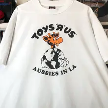 半袖Tシャツ ユニセックス キャラクター柄 オーバーサイズ 綿100% ストリート カジュアル 「toysrus」